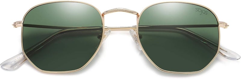 Sojos Square Polarized Sunglasses for Women Men Small Hexagonal Polygon Shades SJ1072 - Image 1