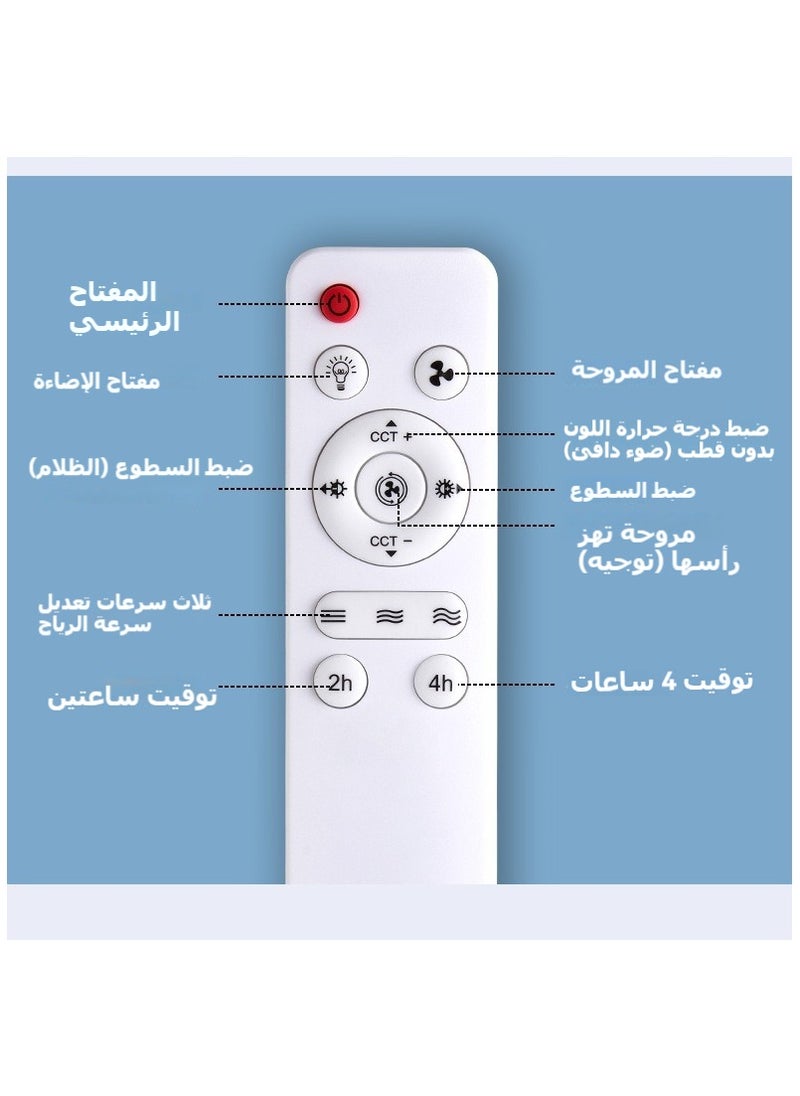 E27 Ceiling Fan With Led Light and Remote Control,360 ° Rotation Modern Led Ceiling Fan, Socket Fan Light For Kitchen Bathroom Bedroom Home Office