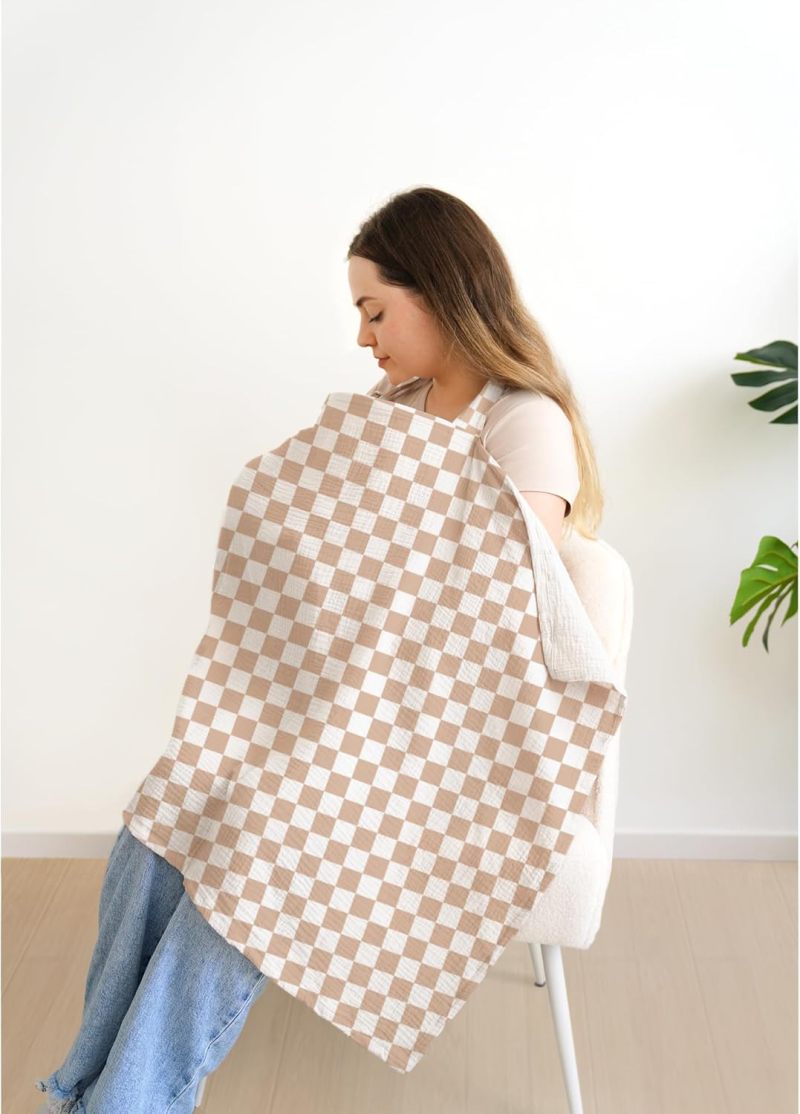 Muslin Breastfeeding Cover - Versatile Nursing Shawl for Moms Privacy - Image 3