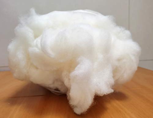 iMongol- Carded Lambs Wool Stuffing Batting for Needle Felting, Knitted Toys, Crafts, Bright Creations, Pillow Filler, Stuffed Animals, Cushions,Super Clean Fine, Natural White(1lb) - Image 5