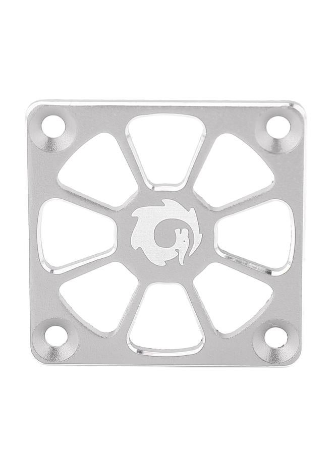 Loquat RC Cooling Fan Cover 1.57in Wide Aluminium Alloy Easy Installation RC ESC Cooling Fan Cover for Repair Replacement Silver Color - Image 1