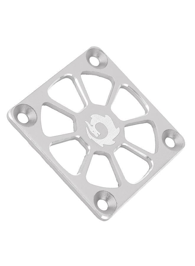Loquat RC Cooling Fan Cover 1.57in Wide Aluminium Alloy Easy Installation RC ESC Cooling Fan Cover for Repair Replacement Silver Color - Image 2