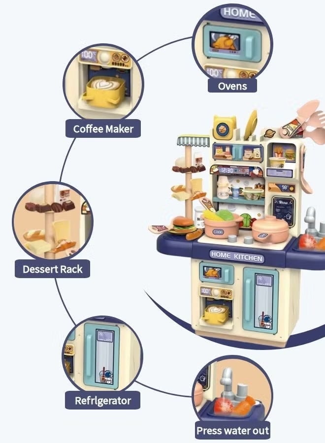 34-piece kitchen toy set, simulation cooking toy, role-playing game, with realistic steam and light effects, suitable for children aged 3 and up, birthday gift. - Image 3