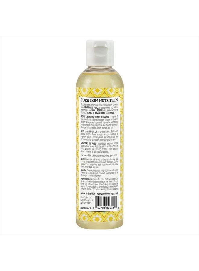 Body Boost زيت الحليب والعسل لعلامات التمدد 8 أونصات - يعالج علامات التمدد والندوب - آمن أثناء الحمل والرضاعة - Image 3