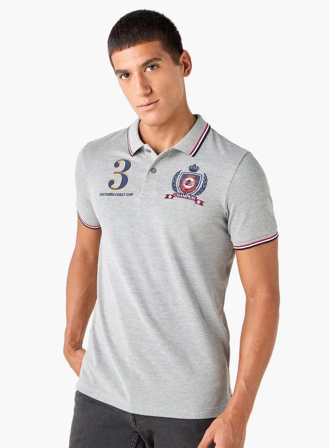 Splash FAV Logo Embroidered Polo T-shirt