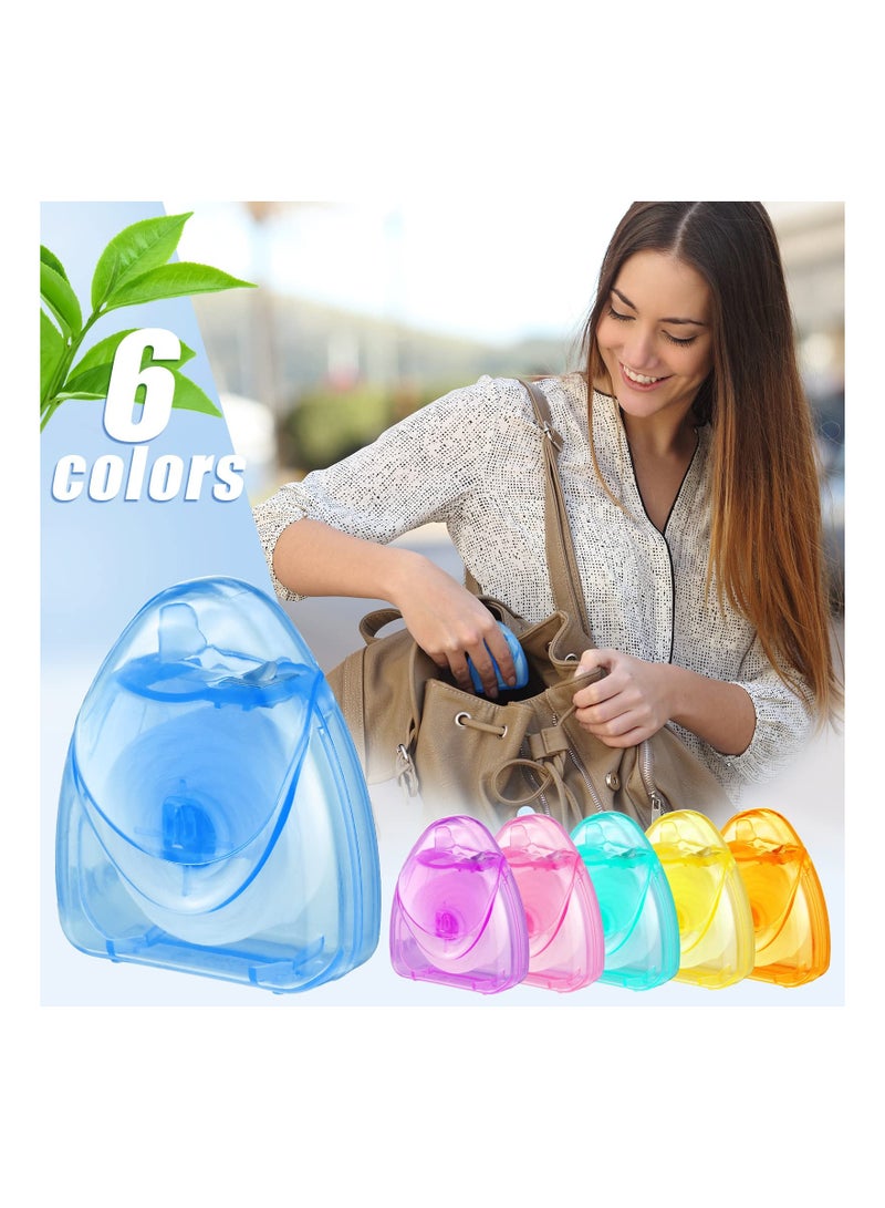 SYOSI Dental Floss, Bulk Travel Floss, Mini Dental Floss, Mint Waxed Dental Floss for Adults, Dental Picks Disposable, Floss Single Bag, Each 164 ft/ 50 Meters (12 Boxes, Random Color) - Image 5