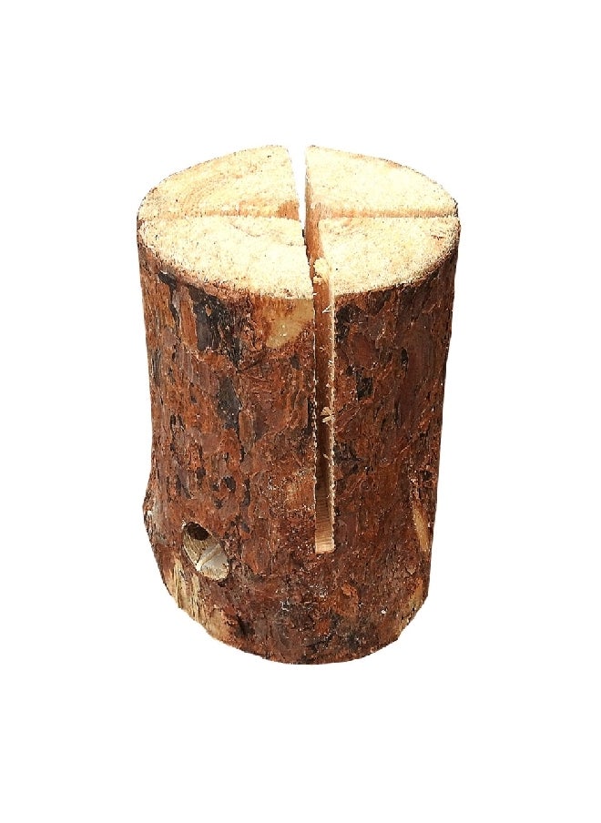 KISTENMACHER High-Quality Candle Swedish Fire Wood Log Brown 20 x 16 x 16 cm B08EN 