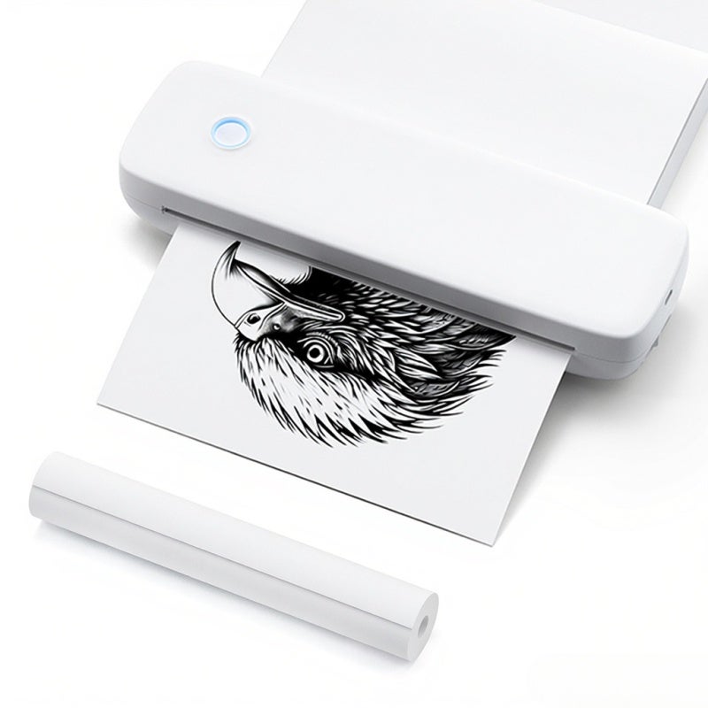 Bisofice Compact Printer 290 x 90 x 60 mm Inkless Printing Portable - Wireless Connection Thermal Printer with Mobile App for Business Travel - Image 1