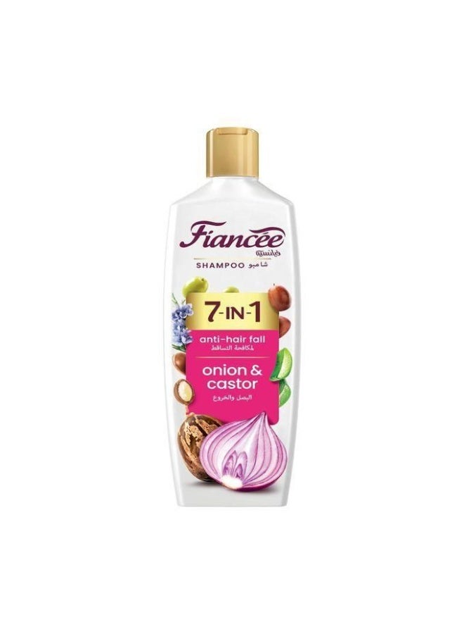 FIANCEE Shampoo 7 IN 1 With Onions And Castor Anti-Hair Fall - 170ML - Image 1