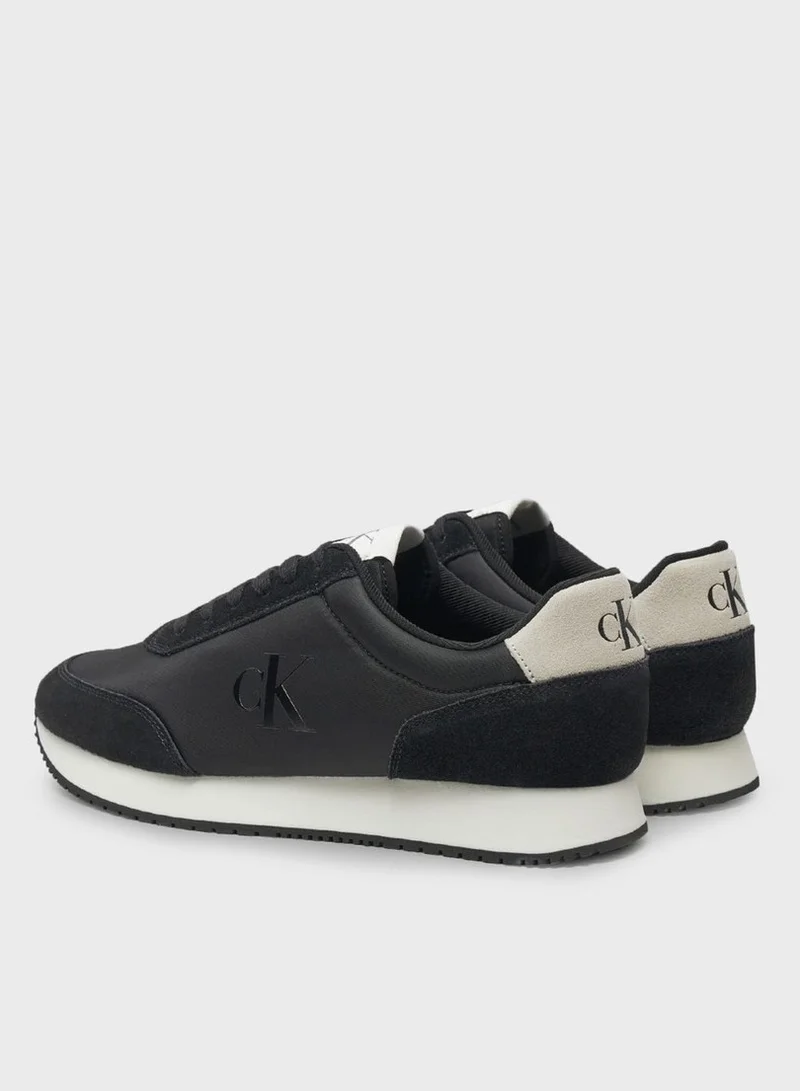 Calvin Klein Jeans Logo Detail Retro Low Top  Sneakers