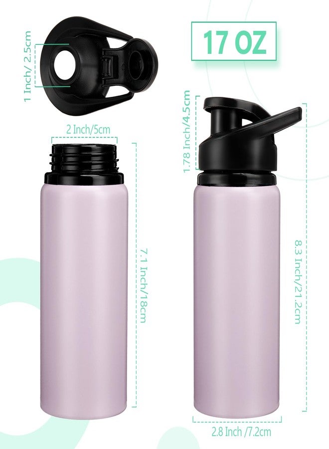 Domensi 12 Pack 17oz Reusable Aluminum Water Bottles Bulk Metal Sports Water Bottles with Snap Lids Portable Bicycle Water Bottle Lightweight Leakproof for Gym Outdoor Sports Cycling Camping Fishing - Image 4