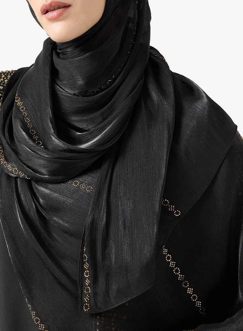 Khizana  Embellished Rhinestone Detail Modest Hijab Headscarf for Women | Best Price UAE