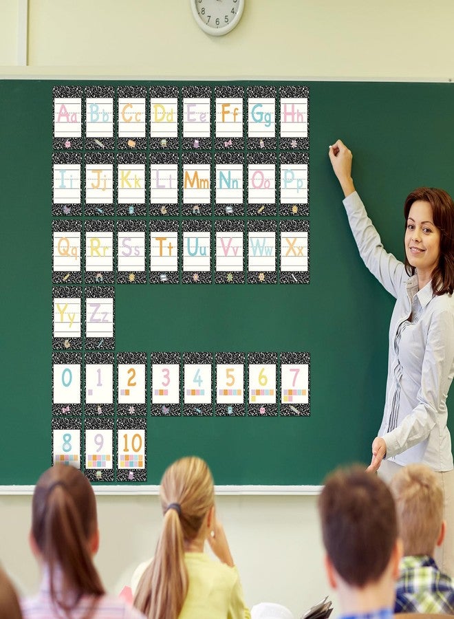 لوحة إعلانات موليوي، حروف الأبجدية الإنجليزية، ملصق أبجدي، مجموعة ديكور للفصول الدراسية، ملصق أبجدي بألوان الباستيل، ديكور للفصول الدراسية، مناسب للمدرسة والمكتب والمنزل والمعلمين، لوازم جدارية - Image 5