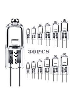 KASTWAVE 12 Pack G4 Bulb Crystal Clear Halogen Light Bulb for Under Cabinet Puck Light Chandeliers Landscape Lighting  - Image 1