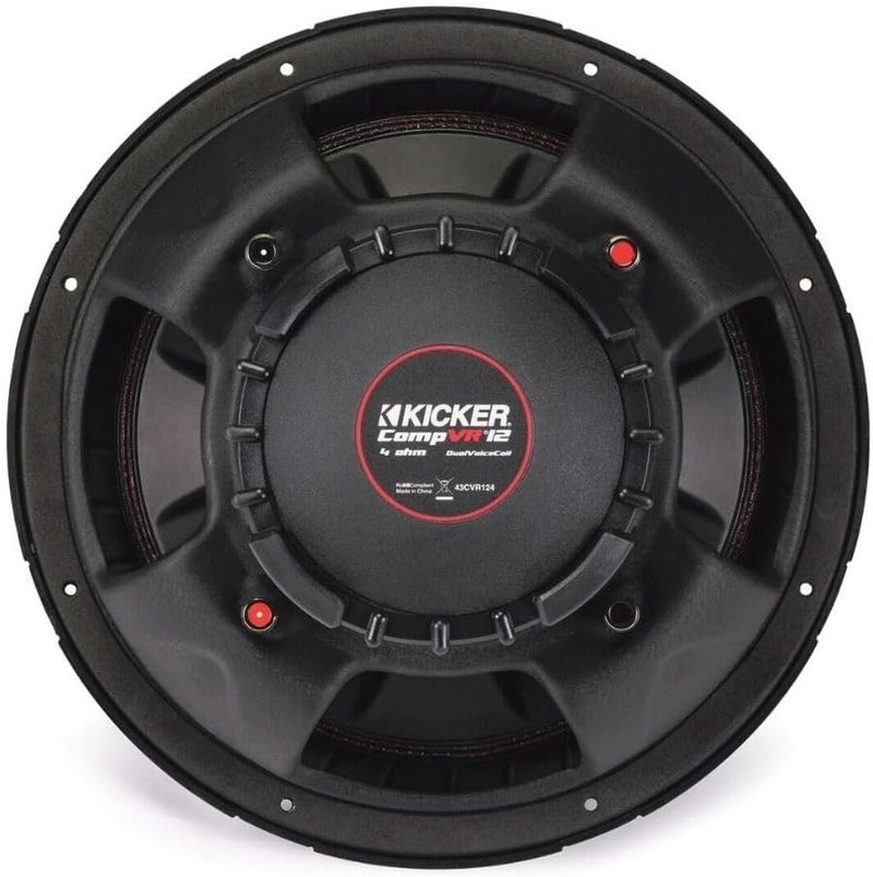 Kicker 43CVR122 COMPVR 12" 800 Watt DVC 2-Ohm Car Audio Subwoofer Sub CVR12-2 - Image 4
