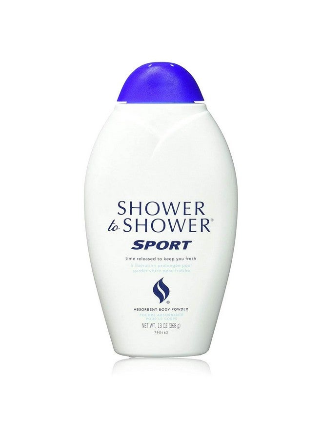 SHOWER TO SHOWER Body Powder Sport 8 oz (Pack of 3) - Image 1