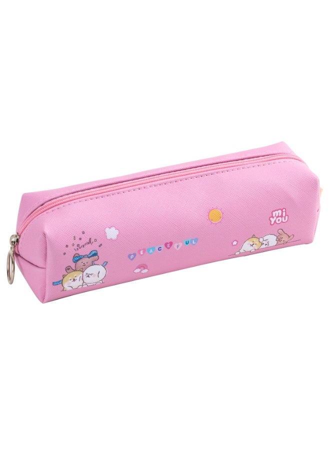 Deli Deli EH902 Pencil Pouch – 19x5x5cm, Blue/Pink,Smooth Durable Zip, Stylish Color Blend  - Image 2