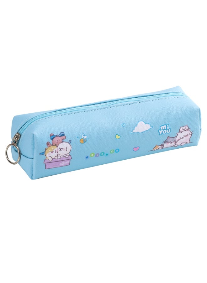 Deli Deli EH902 Pencil Pouch – 19x5x5cm, Blue/Pink,Smooth Durable Zip, Stylish Color Blend  - Image 3