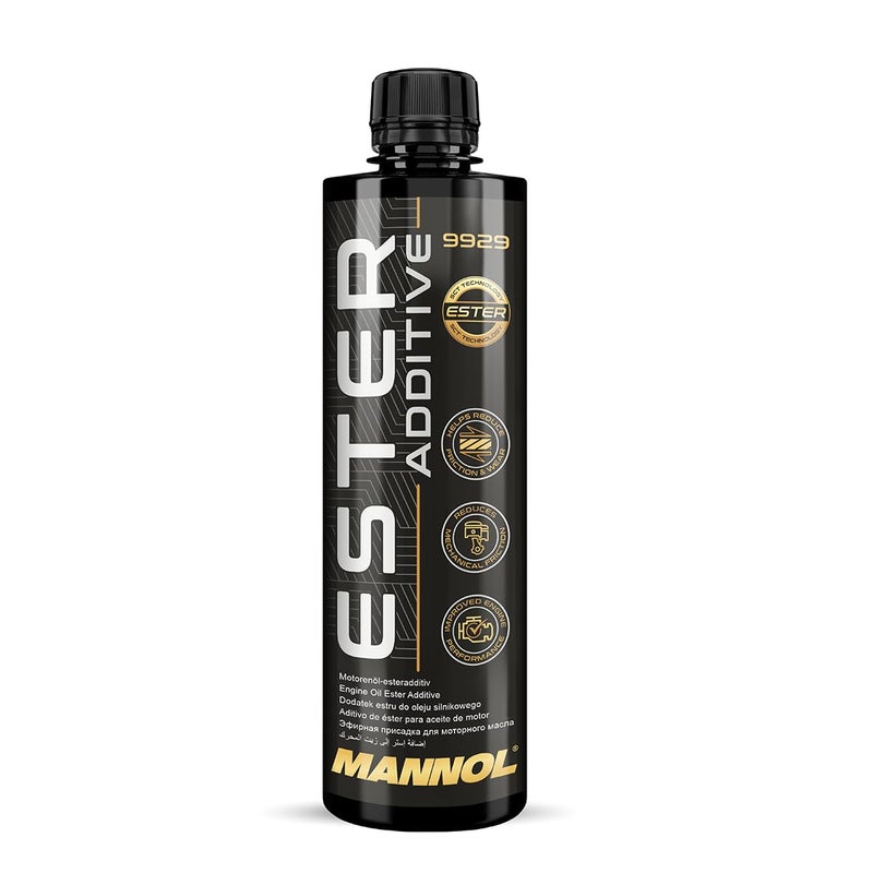 MANNOL 9929 Ester Additive |Engine Protection|All Types of Engines|Diesel and Petrol|Four-Stroke|Two-Stroke |Prevents deposits of lacquers|Resins|Sludge|Oil leaks Imported from Germany (450ML) - Image 5