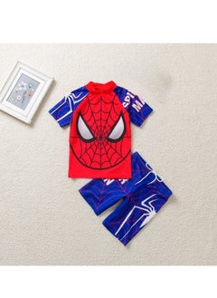 OMEVE 2 Piece Spiderman Swimsuit Swim Trunks Set Toddler Kids Training Quick Dry Swimwear  - Image 3
