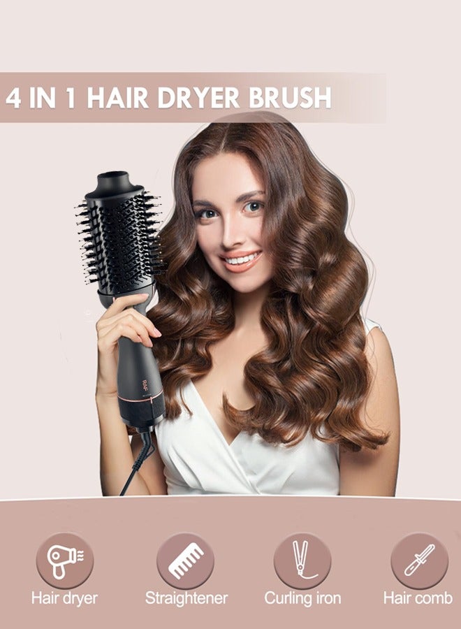 آر إيه أف مجفف الشعر فرشاة ضربة مجفف في واحد ، 3 في 1 مجفف الشعر و الطراز فولوميزر مع الأيونات السالبة المضادة للتجعد السيراميك التيتانيوم برميل ، 3 إعدادات الحرارة ، المهنية صالون الهواء الساخن فرشاة فرد فرشاة لجميع أنواع الشعر ، 1200 واط ر. 411 جرام - Image 5