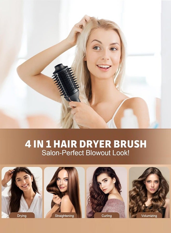 آر إيه أف مجفف الشعر فرشاة ضربة مجفف في واحد ، 3 في 1 مجفف الشعر و الطراز فولوميزر مع الأيونات السالبة المضادة للتجعد السيراميك التيتانيوم برميل ، 3 إعدادات الحرارة ، المهنية صالون الهواء الساخن فرشاة فرد فرشاة لجميع أنواع الشعر ، 1200 واط ر. 411 جرام - Image 2