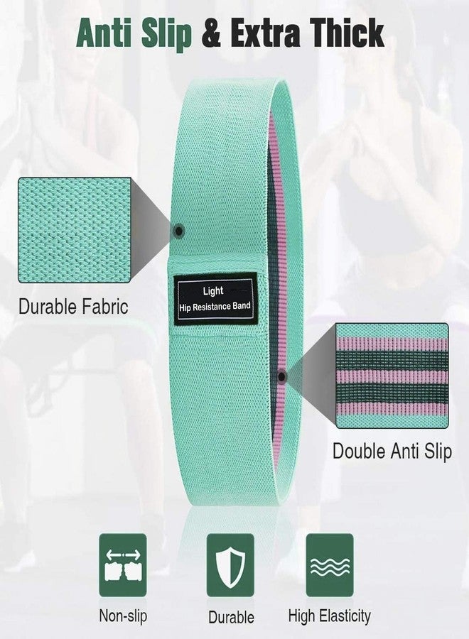 Wearslim Natural Rubber Professional Anti Slip Circle Elastic Resistance Loop Bands Set for Legs and Butt (Small, 12.5 Inch, Green) - Image 3