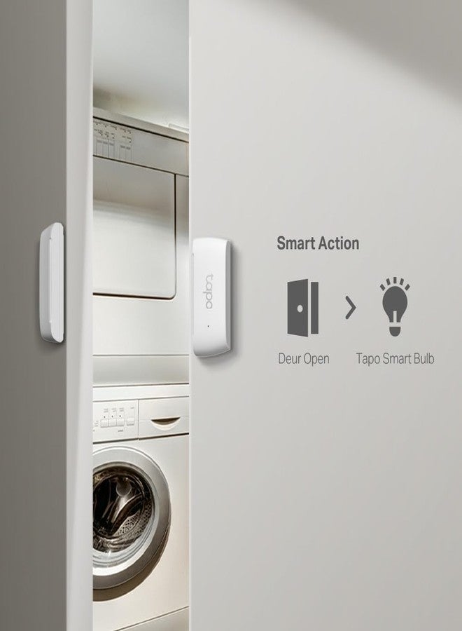 Tapo T110 Smart Door/Window Contact Sensor,Real-Time Monitor,Instant Push Notification,Battery Included,Easy Installation,Work with Alexa, Hub Required Sold Separately - Image 4