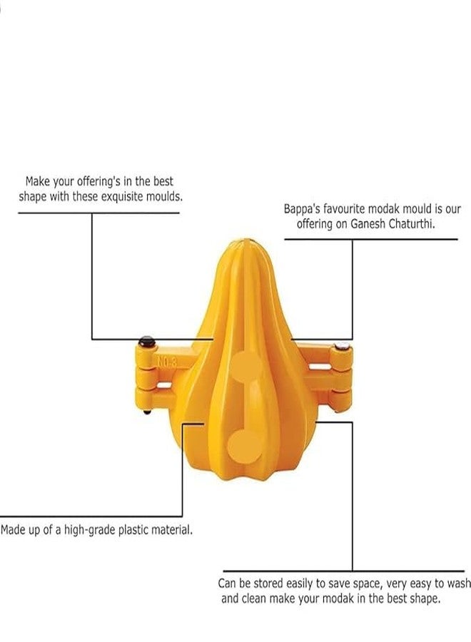 ERITIN Big Modak Prasad Maker Mould for Ganpati Pack of 4 - Image 3