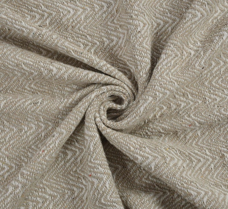 SASHAA WORLD Soft Herringbone Throw Blanket | Used Both Indoor and Outdoor |Blanket for Living Room, Sofa, Bed & Chair | Grey Throw Blanket| Pack of 1, 180 x130 cm - Image 3