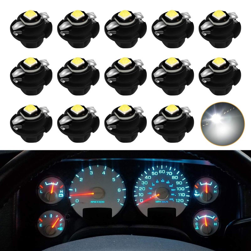 MbuyDIY White LED Lights Bulbs for Instrument Gauge Cluster Panel Speedometer Compatible with 20022006 Dodge Ram 1500 2500 3500 Pickup Truck