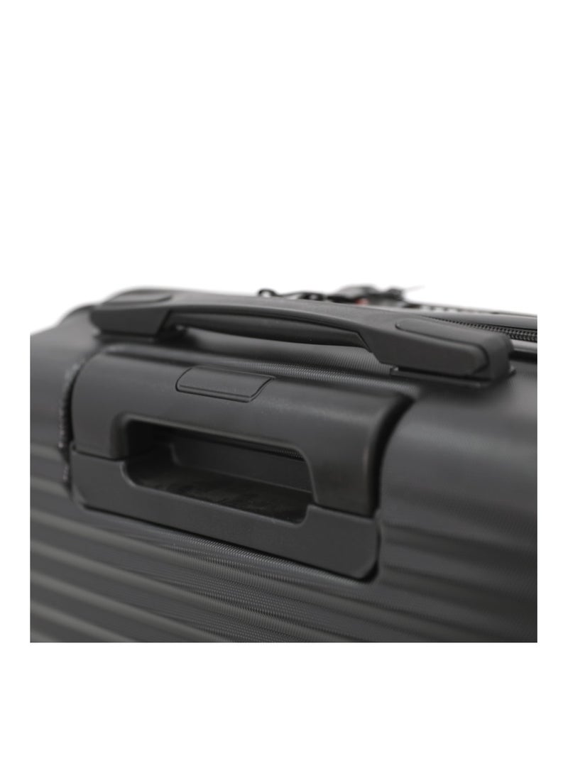 GIORDANO - Giordano Hardside Double Spinner Wheel Luggage Trolley Bag 20 inch Cabin Size ,Black - Image 1