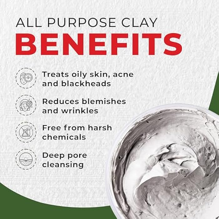Mayan Magic Mud Powerful Deep Pore Cleansing White Kaolin Clay - Natural Face Mask Peel For Men And Women - USA Made Full Facial Skin Care - Spa Level Beauty Products That Cleanse Skin - 16 Oz - Image 4