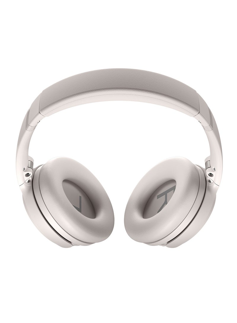 بوز سماعات رأس لاسلكية بخاصية إلغاء الضوضاء من QuietComfort تعمل بتقنية البلوتوث فوق الأذن مع عمر بطارية يصل إلى 24 ساعة باللون الأبيض - Image 4