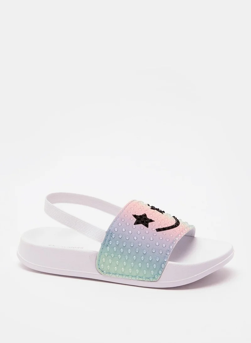shoexpress Textured Open Toe Slide Slippers