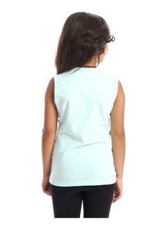 DIADORA Girls Cotton Printed Sleeveless T-Shirt  - Image 3
