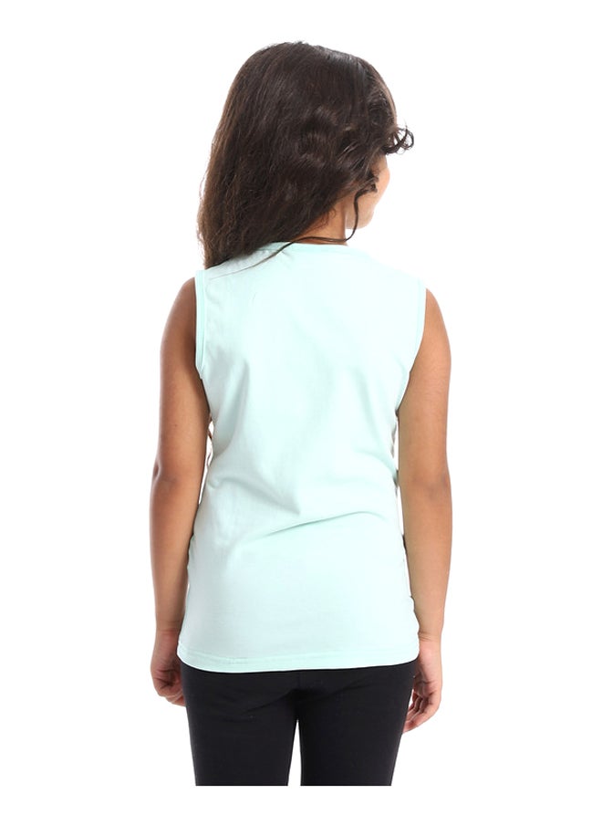 DIADORA - Girls Cotton Printed Sleeveless T-Shirt - Image 1