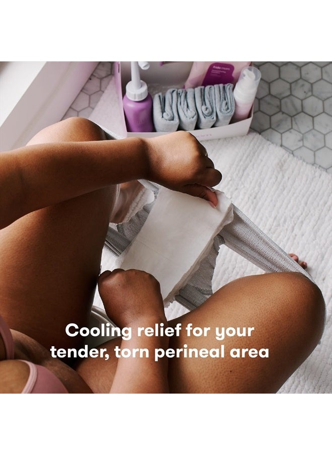 frida mom - Witch Hazel Perineal Cooling Pad Liners for Postpartum Care, Hospital Bag Essentials for Pain Relief After Birth, Full-Length Medicated Cooling Pad Liners (24ct) - Image 1