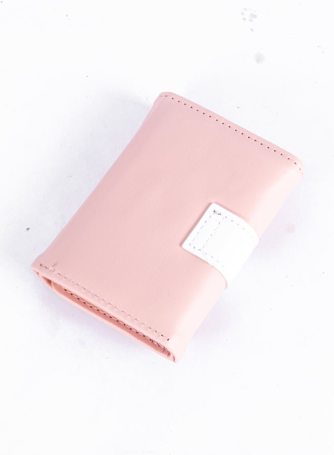 The Black Pearl Accessories Leather Flip Wallet & Card Holder with 9 Pockets - Pink - Image 2