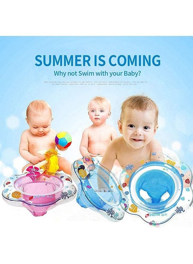 YelaJoy - حلقة سباحة للأطفال، قابلة للنفخ لحمام السباحة، مقعد عائم، قارب آمن لتدريب الأطفال الرضع من سن 6 إلى 36 شهرًا للأطفال الصغار - Image 1