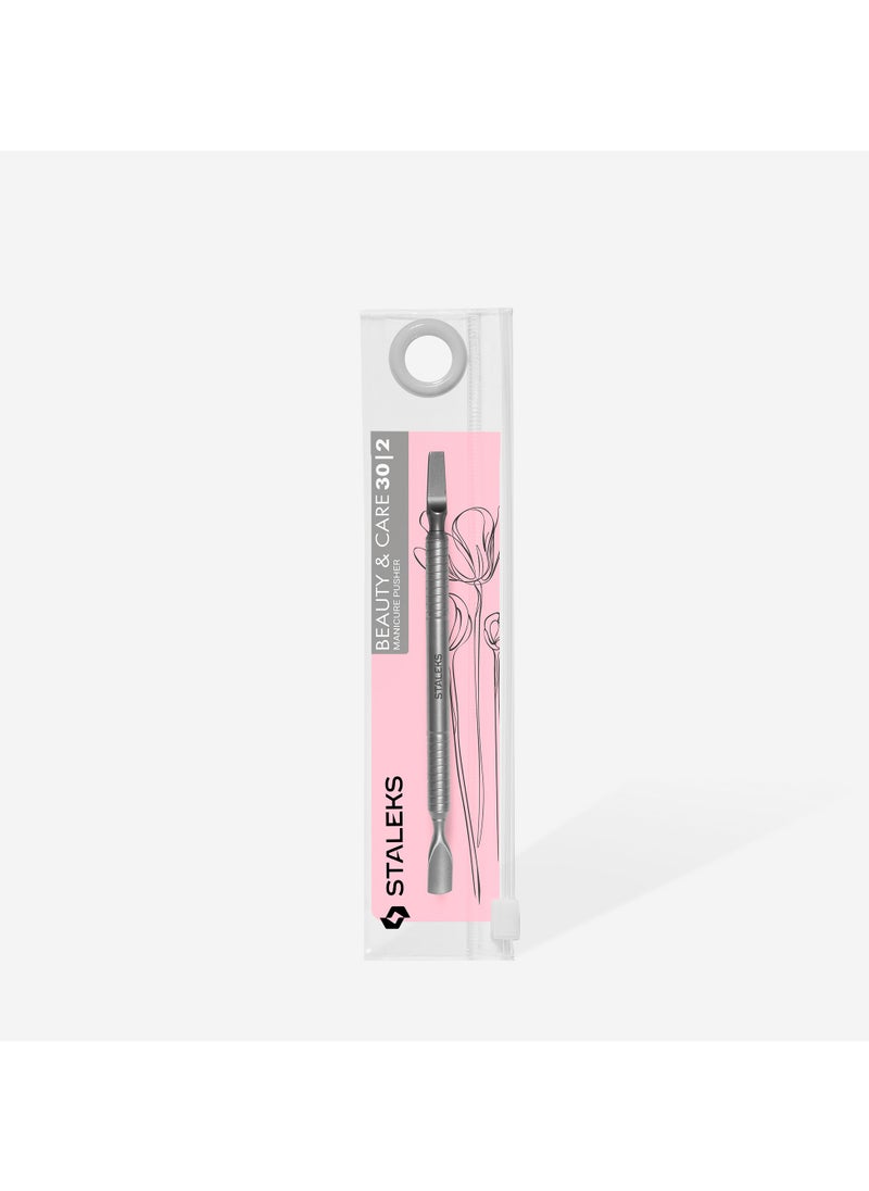 STALEKS Manicure Pusher - BEAUTY & CARE 30 | TYPE 2 (rounded narrow pusher and straight blade)  - Image 4