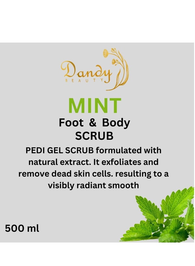 Dandy Beauty Body Scrub Mint - 500ml Exfoliates and remove dead skin cells to visibly radiant smooth skin - Image 2