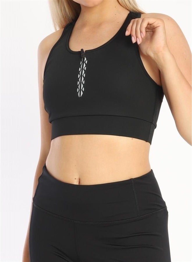 كانجرو حمالة صدر رياضية بسحاب أمامي - Image 1