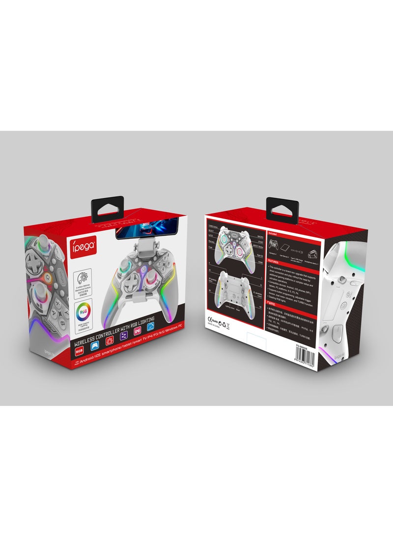 Ipega PG-9666T Game Controller For Switch, PC, Android, iOS Bluetooth Joystick With Vibration Gamepad, Wireless Controller With RGB Lighting - Image 4