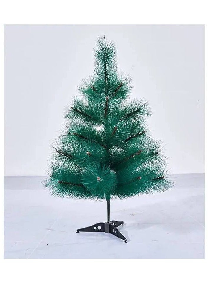 Christmas trees, green hedgehog tree, plain tree with a soft metal pole to move and sit, plastic, 2025, size: 90 cm - Image 1