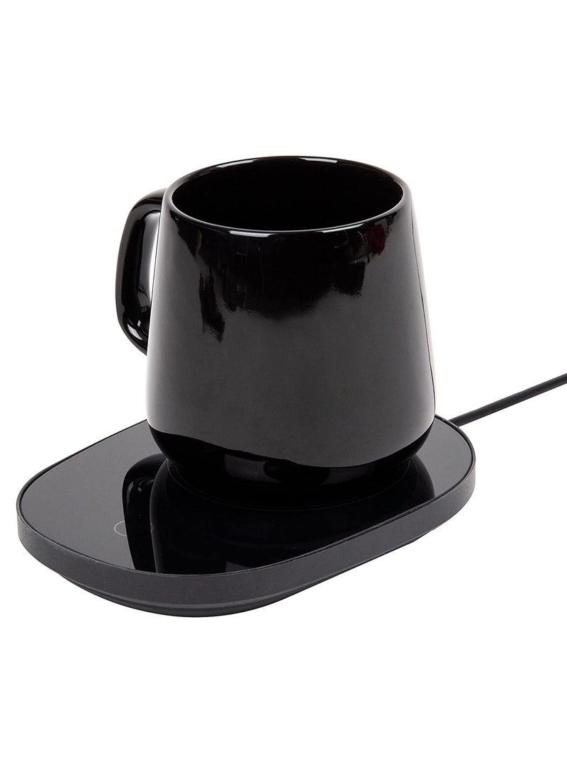 Lucky جهاز تسخين كوب القهوة الذكي مع إيقاف تلقائي للمنزل والمكتب، جهاز تسخين المشروبات بقدرة 16 وات، القهوة والحليب والشاي والماء والكاكاو، درجة حرارة أكثر دفئًا تصل إلى 131 درجة فهرنهايت/55 درجة مئوية - Image 2