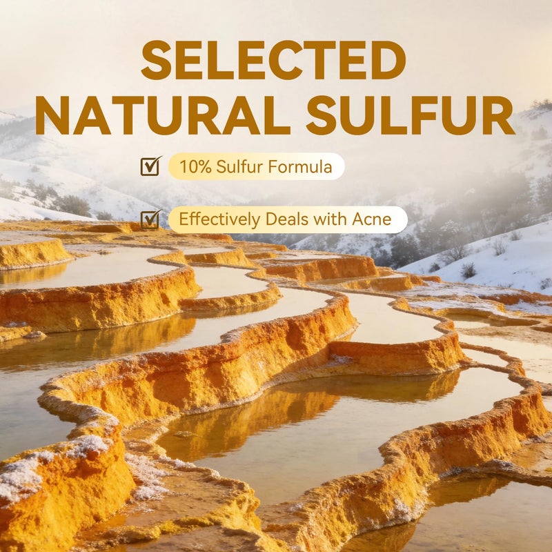 Bee & Flower Shanghai Sulfur Soap 10% Sulfur Soap Bar Face and Body Acne Treatment Sulphur Bar Soaps 3.4 Oz (6 Packs) - Image 3