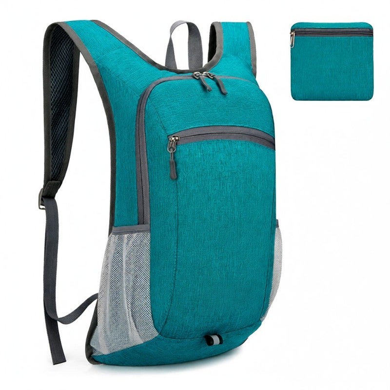 VANAHEIMR Foldable Backpack: Green High-Quality Oxford Fabric Lightweight Rip-Stop Water-Resistant - Adjustable Padded Mesh Shoulder Straps Travel Backpack for Hiking Outdoor Travel - Image 1