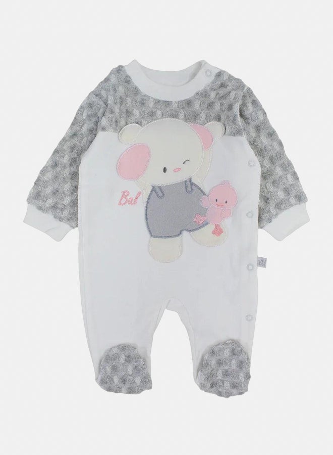 Unisex Baby Cotton Baby Footie – Bear & Duck Design - Image 1
