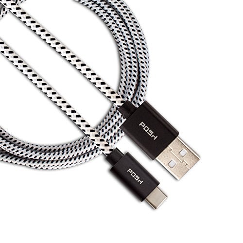 POSH Nylon Braided Original Type C to USB A 6 Ft Long and Tough Cable - Image 1